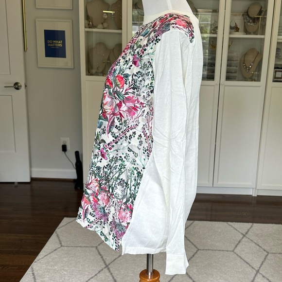EUC Ted Baker London Silk Blend Floral Sweater - Picture 4 of 9